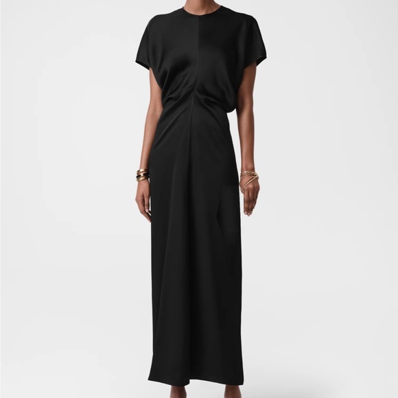 TOTEME Slouch Waist Dress - Black - Viscose - Size EU 36 US 4 Small -New w/ tags - Picture 7 of 8